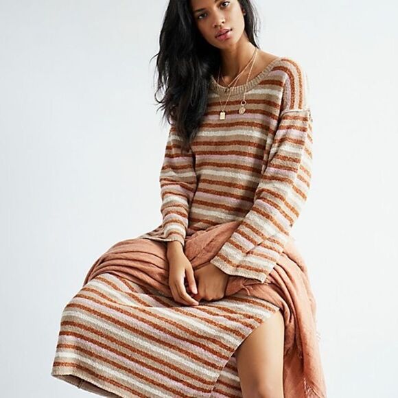 FREE PEOPLE TOES IN THE SAND MAXI DRESS NWT MEDIUM - Picture 1 of 9